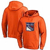 Men's Customized New York Rangers Orange All Stitched Pullover Hoodie,baseball caps,new era cap wholesale,wholesale hats